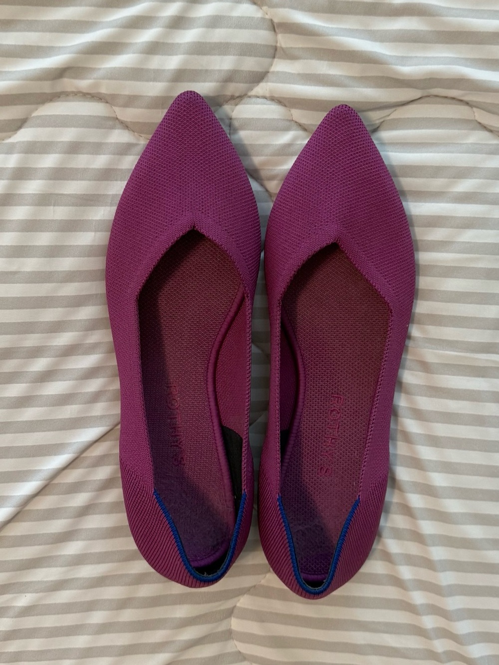 Rothy’s The Point Ballet Flats Mauve Purple Size 9